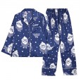 Artificial silk new men's spring and autumn summer long-sleeved trousers home service suit large size cute men's YT