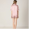 New female short-sleeved shorts pajamas suit simulation silk home service silk shorts shorts home wear DL