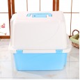 New Super Daquan Enclosed Cat Litter Pot Large Printing Cat Toilet Pet Potty Cat Urinal Cleaning Supplies