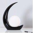 Creative moon resin personality bedroom bedside lamp modern minimalist living room decoration study table lamp