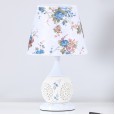 Chinese ceramic bedroom bedside table lamp creative hollow warm and romantic wedding wedding room modern and simple