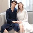 Spring and autumn summer autumn season bathrobes female thin yukata pajamas men and women home clothes couples add fat XL