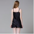 New spring and autumn new ladies suspender nightdress female summer simulation silk sexy temptation silk home service DL