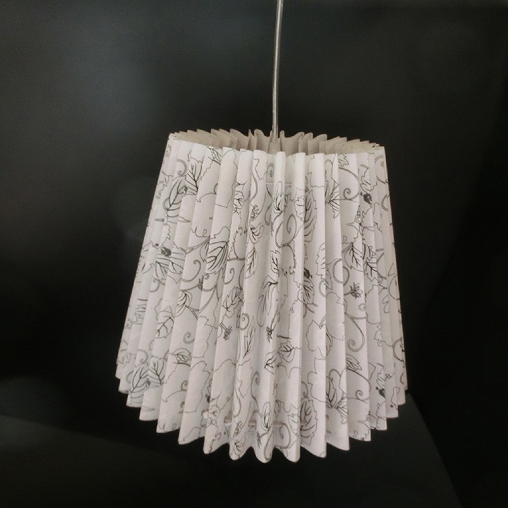 Household lighting multiple angle lampshade white black pattern Chinese bedroom table lamp accessories lampshade