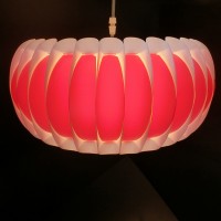 Lighting lampshade waist drum chandelier supporting upper and lower bracket multi-color creative PP chandelier lampshade
