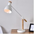 Nordic solid wood study lamp led eye protection office desk college student dormitory simple creative study bedside lamp