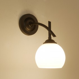 Wall lamp living room bedroom bedside lamp creative Nordic modern minimalist aisle lamp iron retro lamp