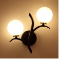 Golden simple European LED wall lamp balcony aisle TV wall lamp bedroom bedside lamp modern atmosphere