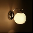 Spherical glass wall lamp Nordic minimalist bedroom wall lamp TV background wall personality living room aisle wall lamp