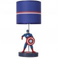 Cartoon bedroom bedside lamp creative led decorative table lamp Marvel Captain America Spider-Man children's room table lamp