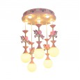 Children's room lamp carousel modern minimalist boy girl bedroom lamp baby room lamp led tricolor dimming