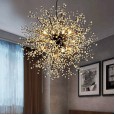 Nordic retro industrial wind loft lamps net cafe bar table modern creative personality art firework chandelier