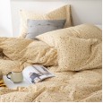 Idyllic small floral cotton printed washed cotton four-piece set Japanese style cotton quilt cover bed sheet double bed set