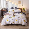 Net red models Nordic style cotton four-piece cotton bedding dormitory bed sheets single quilt three-piece