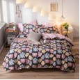 Net red models Nordic style cotton four-piece cotton bedding dormitory bed sheets single quilt three-piece