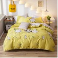 Net red models Nordic style cotton four-piece cotton bedding dormitory bed sheets single quilt three-piece
