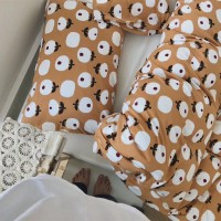 Small flower four-piece cotton knit cotton Japanese style art fan small fresh flower single double bed supplies