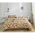 Small flower four-piece cotton knit cotton Japanese style art fan small fresh flower single double bed supplies
