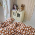 Small flower four-piece cotton knit cotton Japanese style art fan small fresh flower single double bed supplies