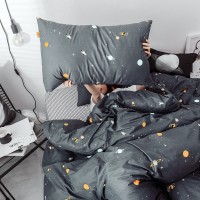 Nordic style cotton pure cotton bedding four-piece dormitory sheets people 3 three-piece bed quilt