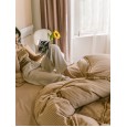 Albacani Thousands Birds Brushed Thickening Four-piece Nordic Style Simple Brushed Quilt Cover Sheet