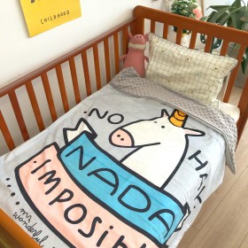 Soft skin velvet bean bean velvet children blanket quilt cover dual-use warm sofa blanket holiday gifts