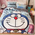 Warm cashmere baby cashmere cartoon bread Superman four-piece single three-piece bedding