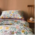Japanese-style knitted cotton cotton four-piece set of small fresh floral cotton micro-elastic soft 4-piece bed linen