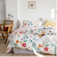 Cotton pastoral small floral temperament lady style pure cotton bed sheet quilt small fresh bed 4 four-piece girl heart