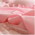 Cotton Korean Princess Princess Skirt Four Piece Suite Solid Color Romantic Lace Quilt Sheet Bedding