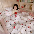 Cotton cute cartoon Charlie Brown four-piece cotton kindergarten single double quilt cover bed linen