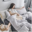 Spring and summer new cotton four-piece suit Scandinavian simple fashion cotton quilt cover bed bed bed three-piece suit