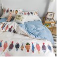 Age-reducing cartoon 13372 cotton printing four-piece double bed set quilt cover bed sheet