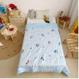 Cotton double-layer yarn organic cotton summer quilt cotton infant children summer cool quilt 1.2 1.5 meters