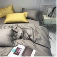 Spring and summer four-piece cotton cotton Nordic style simple 60 long-staple cotton plain quilt