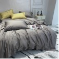 Spring and summer four-piece cotton cotton Nordic style simple 60 long-staple cotton plain quilt