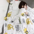 Cotton double gauze cartoon printing children baby cotton summer cool quilt washable single double air conditioning quilt