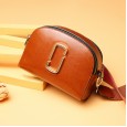 Spring and summer new leather handbags fashion leather small square bag ladies shoulder bag handbag