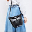 Summer new niche design female bag cowhide bucket bag leather vertical casual shoulder bag