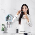 T42 Bathroom Shelf House Brushing Cup Toothbrush Holder Perforated Toilet Wash Set Storage Rack