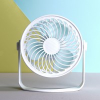 1840 creative white table set USB electric fan new wide home office desktop vertical small electric fan