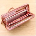 Wallet ladies long zipper wallet new Japanese and Korean fashion large capacity heart-shaped tassel phone clutch