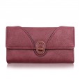 The new ladies wallet Korean version of the multi-card bit mid-length clutch bag fashion wild tri-fold buckle handbag