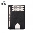 The new card holder cross pattern anti-theft brush RFID card sleeve men's fashion card holder