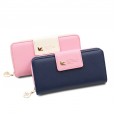 Hot Selling New Wallet Asuka Buckle Long Wallet Korean Version Large Capacity Mobile Phone Bag Lady Clutch Bag