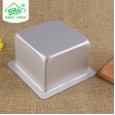 New dry energy aluminum alloy 4 inch square light cheese cake mold (integrated without welding)