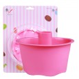 Pink full silicone series 6 inch 8 inch hollow cake mold