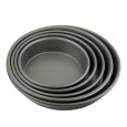 High quality dry energy aluminum alloy hard film deep pizza tray 6 inch 8 inch 9 inch QN51 / 53/54