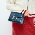 Cowhide bag spring and summer new trendy female bag wild Korean shoulder bag female fashion personality explosion small square bag