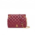 New bag female messenger bag cowhide fashion retro leather female bag trend diamond chain bag